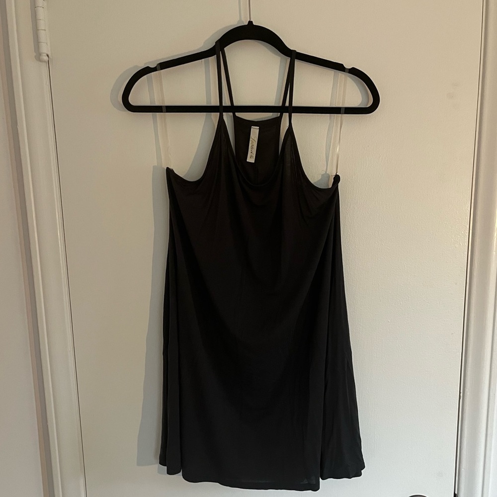 Dark Grey Mini Tank Dress